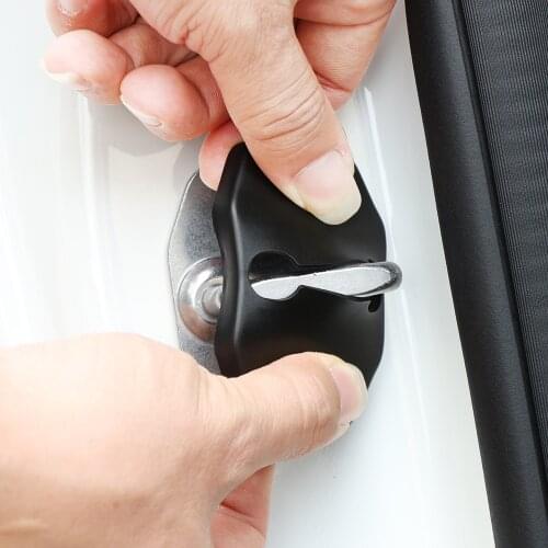 Car Stickers Car Door Lock Cover Case For Mercedes Benz AMG W211 W204 W210 W203 W205 W213 Cla Accessories Car-Styling