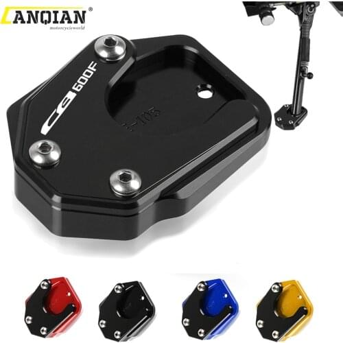 For HONDA CB600F HORNET 2008 2009 2010 2011 2012 2013 Motorcycle Accessories CNC Side Stand Enlarge Plate Kickstand Extension