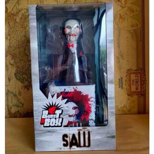 Vogue Classic Horror Film Saw Talking Doll Billy Burst-A-Box Ver. Original Collection Figure Model Toy 16inch Huge