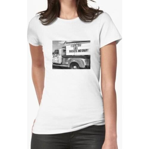 I Love You Like Biscuits And Gravy T-Shirt Print Top