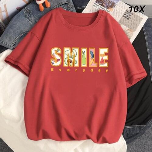 10Pcs/Lot Combed Cotton Short Sleeve Womens T-shirt New Summer Casual Tshirt Women Basic Harajuku Soft T Shirt Tops Tee
