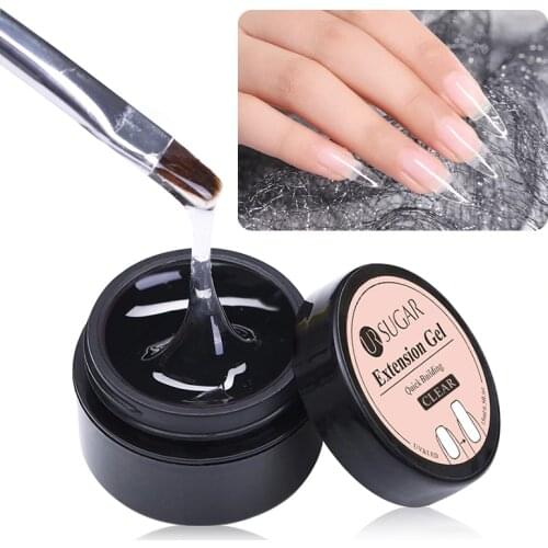 UR SUGAR Quick Extension Nail Gel Polish Pink White Clear Soak off UV Building Extend Gel Tips Soak off Building Nails Art