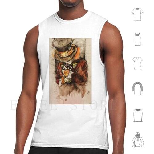 Hatter Tank Tops Vest Cotton Alice In