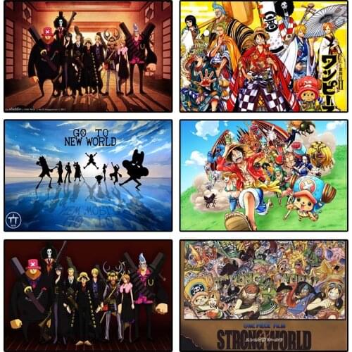 Classic Japanese Anime One Piece Art Canvas Painting Living Room Scandinavian Painting Home Decor Luffy Sauron Character Poster