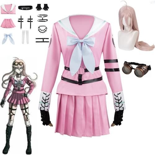 Anime Danganronpa V3 Killing Harmony Iruma Miu Cosplay Costume Women Uniform Dress Halloween Costumes Custom Made
