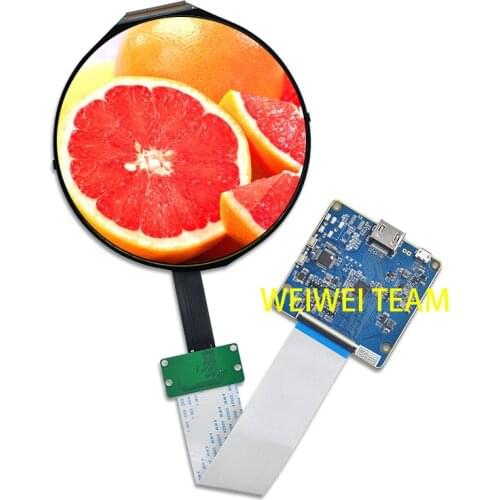 Circular LCD 5 Inch Round Circle Screen IPS 1080P Display 1080*1080 MIPI Controller Driver Board 400nits