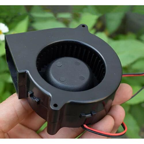 DC 6V-15V 12V 3W Mini Brushless Fan Large Air Volume 7530 Fan Small Micro Fan Worm Blower for DIY Grill Barbecue Stove Blower