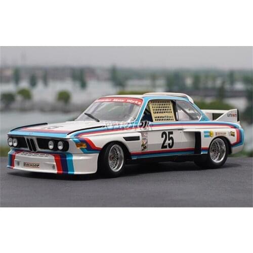 MINICHAMPS 1/18 For BMW CSL25 3.0 25# Xpand Rally Metal Diecast Model Car Gift Display Collection Ornaments