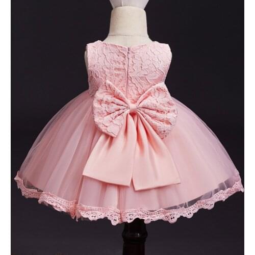 2020 new fashion childrens clothing Princess Lace Childrens Dress Bow Girl Dress