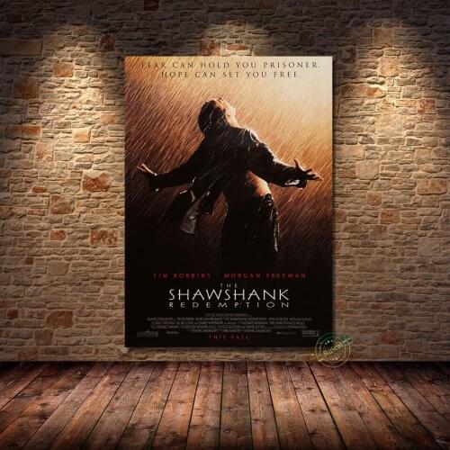 The Shawshank Redemption Poster Classic Movie Wall Art Print Canvas Painting Decoration For Living Room Bedroom Decor Gift