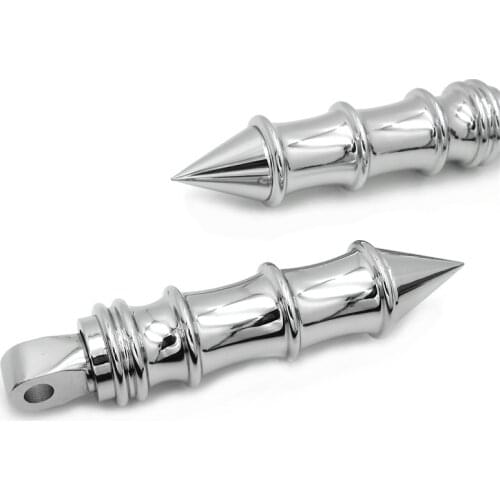 Aftermarket Free Shipping Motorcycle Parts Spike Bamboo Footpeg For Suzuki Boulevard Intruder S83 VS1400 Marauder 800 VZ800