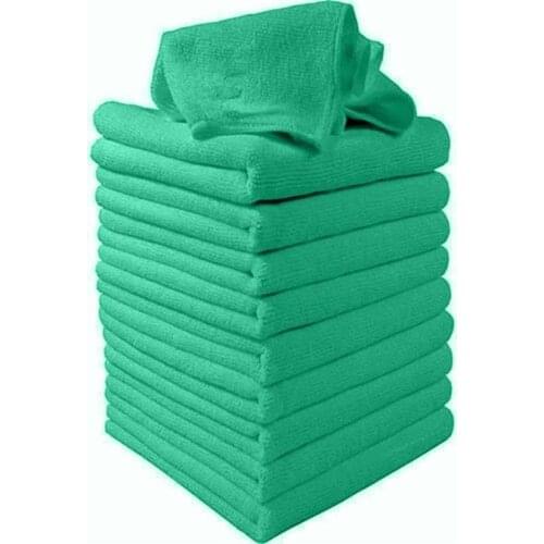 Super Absorbent Kitchen Towels Soft Microfiber Cleaning Cloths Non-stick Oil Dish Cloth Rags For Household Dark Green Dish Towel