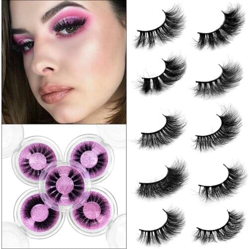 Thick Long 5D Mink Eyelashes Long Lasting Mink Lashes Natural Dramatic Eyelashes Extension 3D False Eyelash