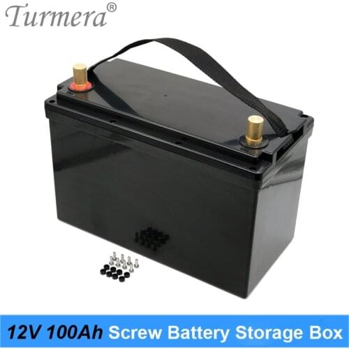 Turmera 12V 100Ah Battery Storage Box Use for 3.2V Lifepo4 Battery 24V 36V Solar Panel System or 48V Uninterrupted Power Supply