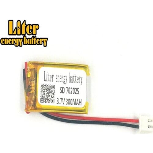 XH2.54 300mAh 702025 3.7V lithium polymer battery charging device lighter point reading pen