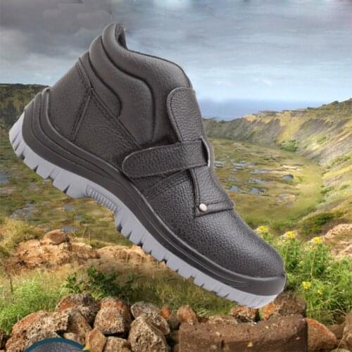 Safety Shoes Cap Steel Toe Shoe Boots For Man Work Shoes Anti-skid And Wear-Resistant Beef Footwear Wear-resistant DXZ0108