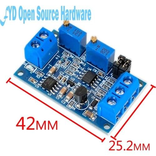 1pcs Current To Voltage Module 0/4-20mA To 0-3.3V 5V 10V Voltage Transmitter S08 Drop ship