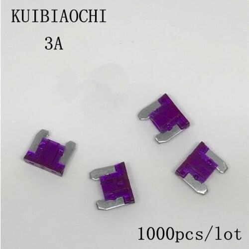 1000pcs/lot Micro car fuse 3A Micro Automotive Fuses 3A