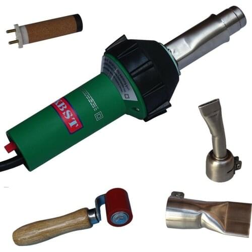 1600W Plastic Welders Hot Air Gun Vinyl Welding Heat Gun+roller+40mm flat nozzle