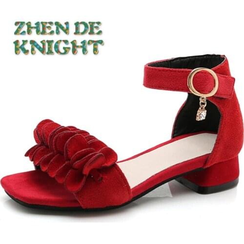 Childrens Sandals Girls Princess Shoes Summer 2021 New High-heeled Beach Shoes Childrens Black Performance Shoes Dropshipping