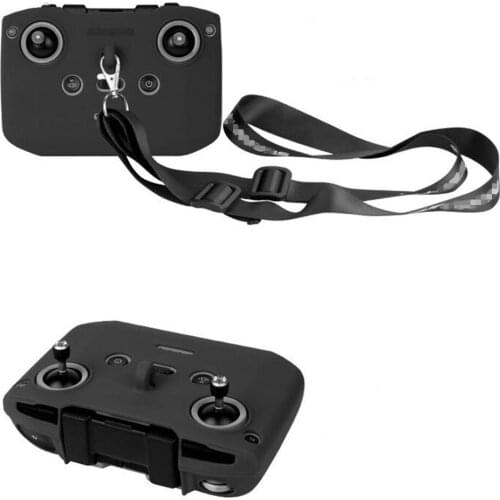 For Mavic Air 2 Remote Control Silicone Protective Case with Lanyard Scratchproof Sleeve Shell for DJI Mavic Air 2 Drone