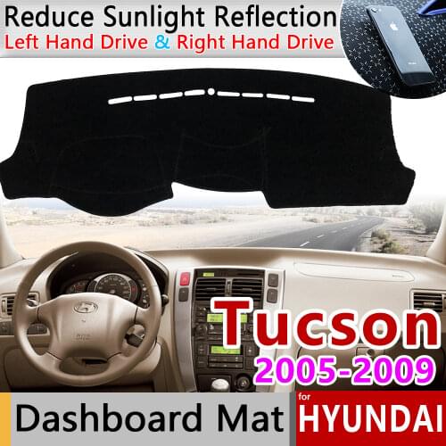 For Hyundai Tucson 2005 2006 2007 2008 2009 JM Anti-Slip Mat Dashboard Cover Pad Sunshade Dashmat Protect Carpet Car Accessories