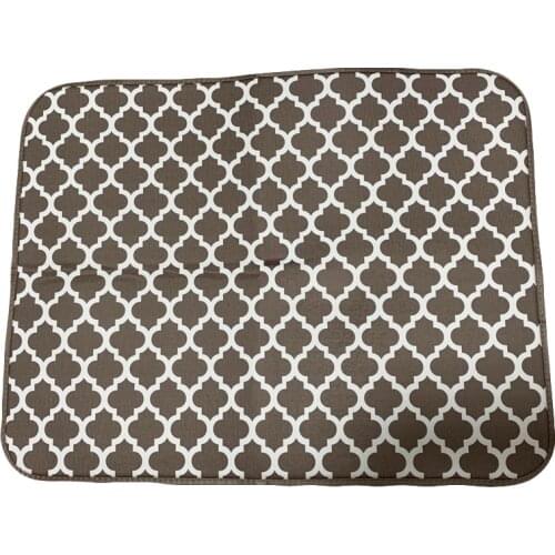 Microfiber Sponge Water Absorbed Placemat Dish Drying Mat KitchenTable Mat Heat Insulation Anti Skid Pads Placemat, 45x60cm