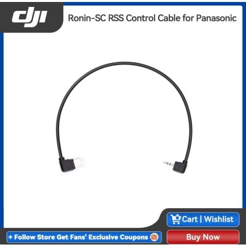 DJI Ronin-SC RSS Control Cable for Panasonic connects the camera control port of Ronin-SC to a Panasonic for camera control