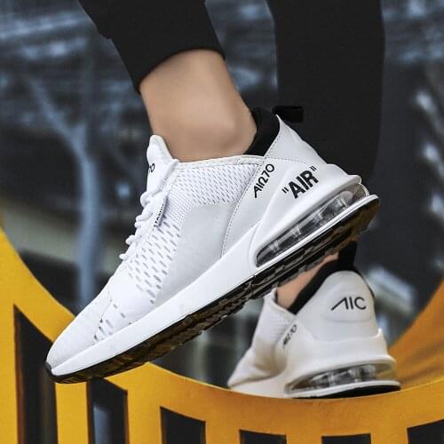 2021Unisex Air Cushion Running Shoes 35-46 Men Women Sneakers Breathable Light Sports Shoes Training Shoes Lovers Jogging Shoes