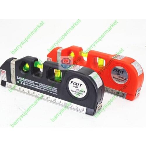 Laser Level Horizon Vertical Measure 8FT Aligner Standard & Metric Rulers Multipurpose Measure Instrument Level Laser