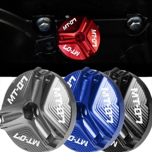 For Yamaha MT-07 MT07 MT 07 2014-2019 2018 2017 2016 2015 Motorcycle Accessories CNC Engine Oil Filler Cap Plug Screw Cover