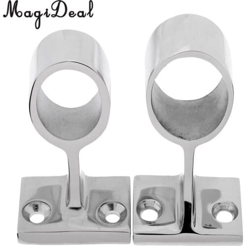MagiDeal Durable Marine Grade Stainless Steel Boat Hand Rail Center Stanchion Replacement Kit for Pipe 7/8' Kayak Dinghy Supply