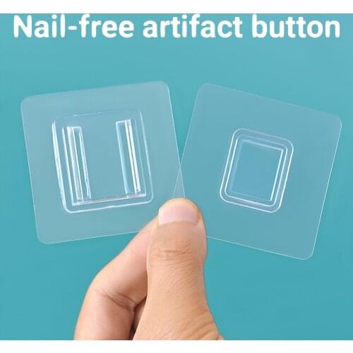 Home Double-sided Adhesive Wall Hooks Wall Hooks Hanger Strong Transparent Suction Cup Sucker Wall Storage Holder Accessories