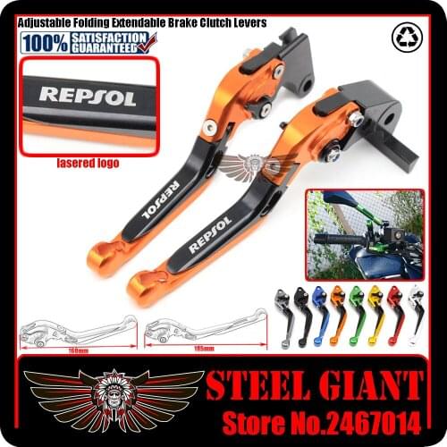Fits For HONDA CB599/CB600 Hornet CBR600 F2/F3/F4/F4i Motorcycle Adjustable Folding Extendable Brake Clutch Levers logo REPSOL