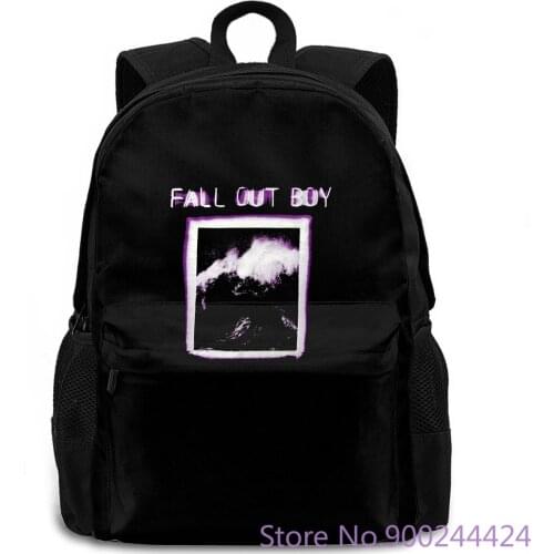 Authentic FALL OUT BOY Neon Wave Window Slim-Fit NEW women men backpack laptop travel school adult student
