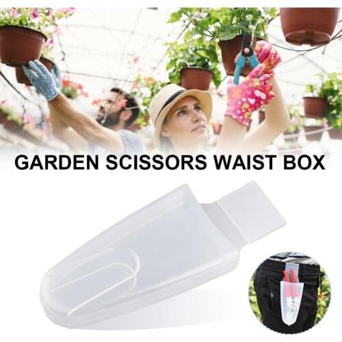 Pruner Holster Gardening Pruning Shears Holder Clear Plastic Hanging Case for Garden Pruner Scissors Clippers