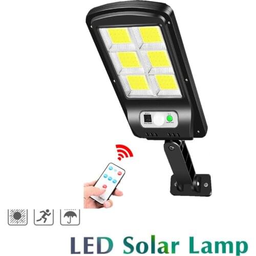 Tabular oblong 100LEDs 3 modes PIR motion sensor solar wall light garden solar energy lamp smart on at night outdoor street wall