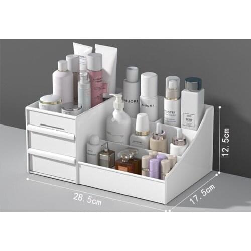 Drawer-type cosmetic storage box dormitory finishing skin care desktop dresser storage finishing box storage rack