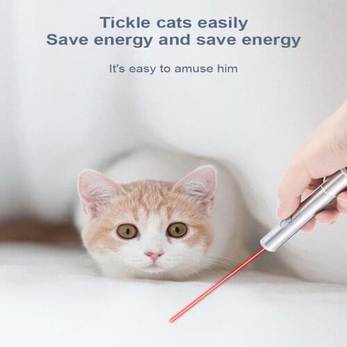 Funny Cat Laser Light Chaser Toys Flashlight Laser LED Pen Light Cat Light Pointers 5 Pattern Pet Toys USB Rechargeable