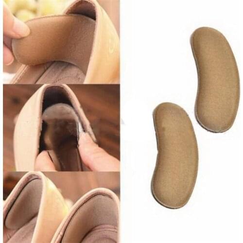1Pair Sponge Back Heel Inserts Insoles Pads For Shoes Sticky Shoe Cushion Liner Grips After Half A Yard Thick Pad Heel Inserts