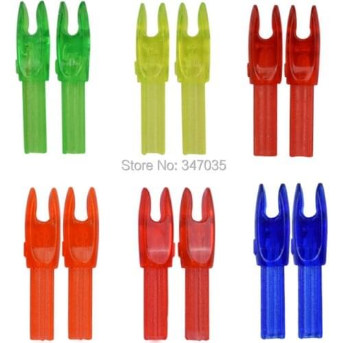 100pcs Plastic Arrow Nock Shaft Accessories Hunting Shooting Archery Bow Outdoor different Color Nock