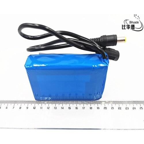 12V 4000mah lithium battery Rechargeable DC battery polymer batteria For monitor motor LED light outdoor spare Battery