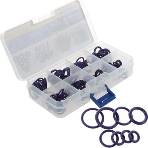 145 Pcs 8 Modes HNBR F12 R134 A O-Ring Oil Seal Ring Purple