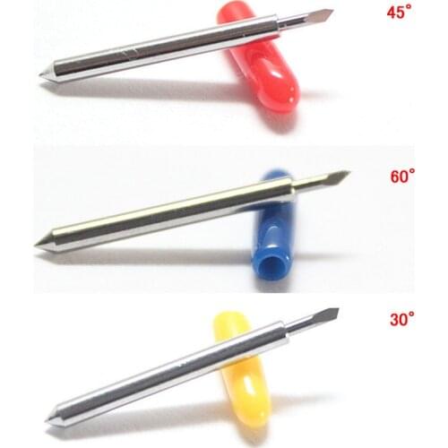 15pcs Tungsten roland blades 30 60 45 degree roland blades plotter vinyl cutter knife tungstenio blade roland cutting blades