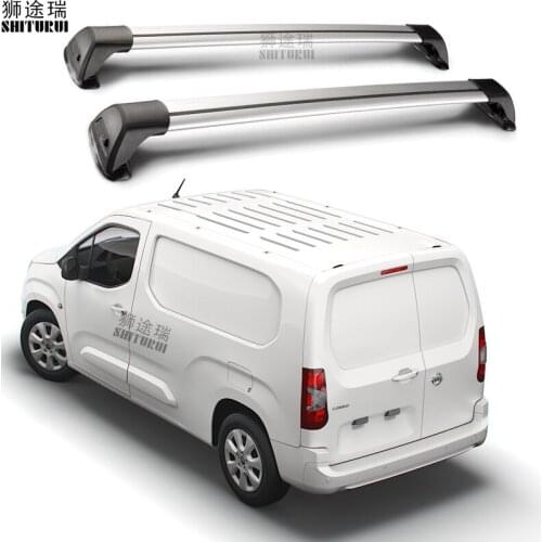 2 Pcs for OPEL COMBO (2 BAR) 5 DOOR VAN 2018 2019 2020 2021 (FIXED POINT) Aluminum Alloy Belt Lock Led Shooting