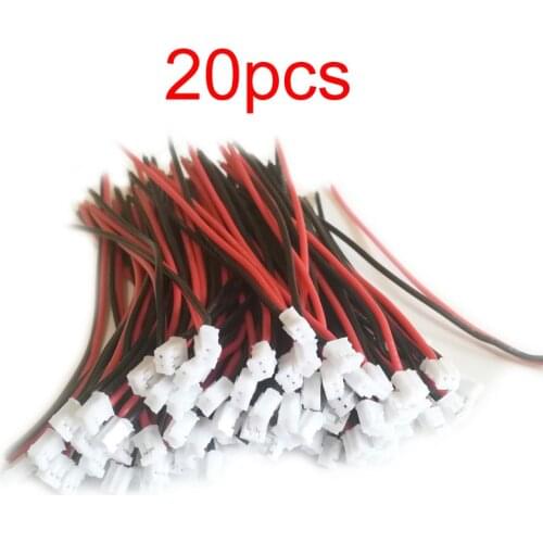 20pcs PH2.0 Extra Soft Silicone Cable Connecting Line Connector Wire Male/Female for KINGKONG TINY7 RC Drone Toys Parts