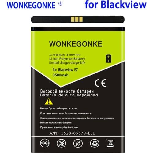 WONKEGONKE 3500mah For Blackview E7 Battery for Blackview E7S Replacement Mobile Phone Batteries Bateria