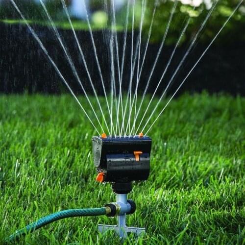 16 Holes Water Spray Automatic Sprinkler Nozzle Oscillating Watering Garden Lawn
