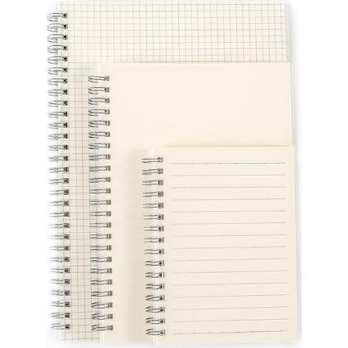 Creativity Simplicity Transparent Coil Notebook A6 A5 B5 Grid Lines Notebook Blank Dot Matrix PP School Supplies Notebook