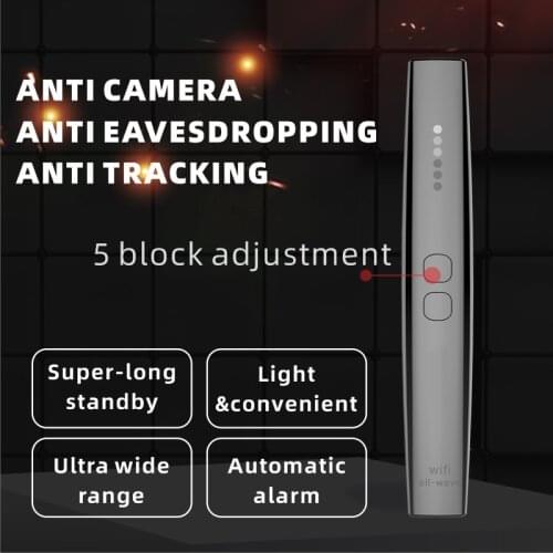 Newest Mini Camera Lens Infrared Finder Auto Alarm Long Distance Signal Detector GPS Tracker Listening Device Camera Detection
